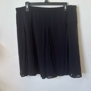 Flowing black skirt